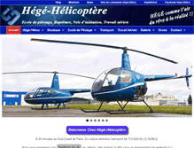 Tablet Screenshot of hege-helicoptere.com